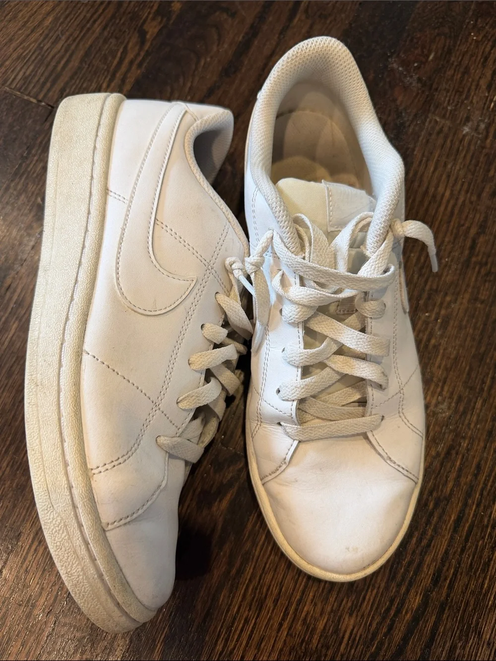 Nike Court Royale Women's White Leather Lace-Up Sneakers